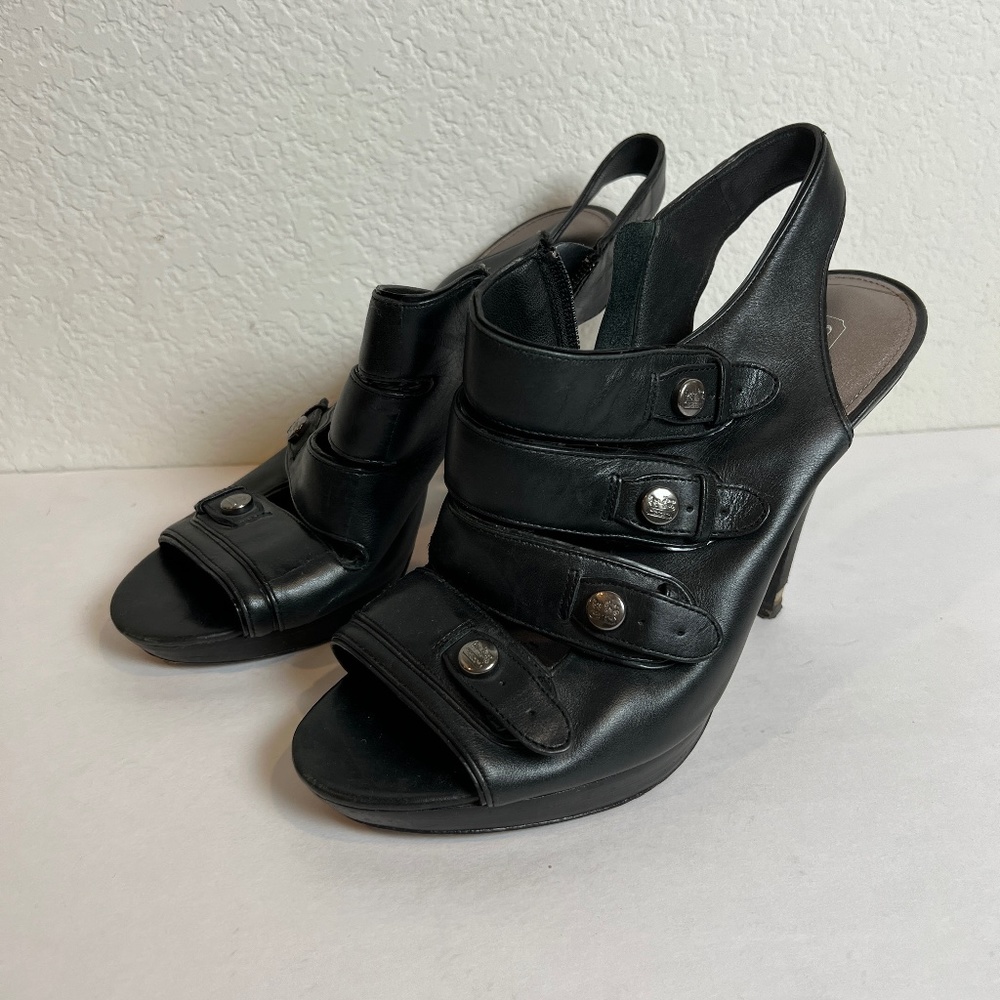 Coach Leather Sandal Stilettos